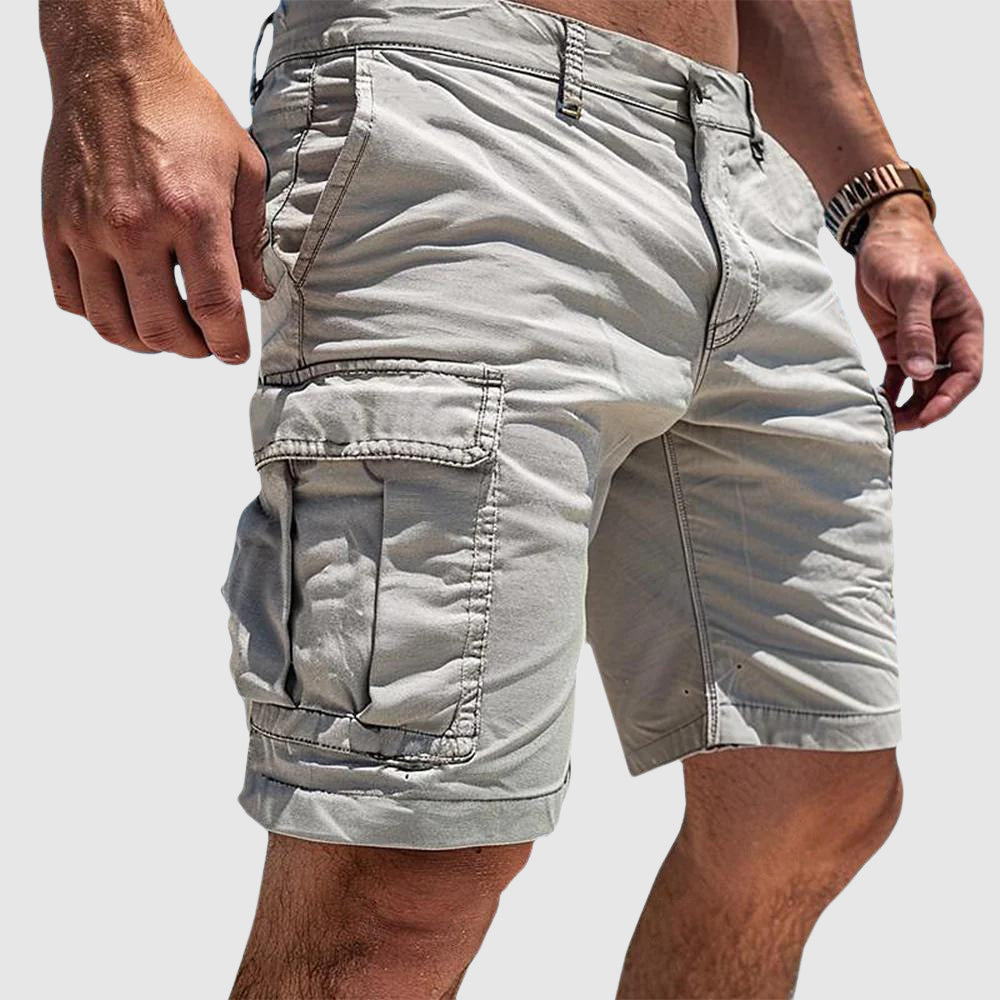 Practical Men's Zip Cargo Shorts - Olytrend