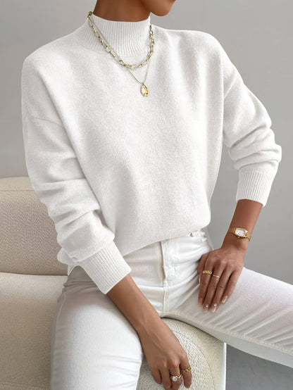 Ladies' Classic Crew Neck Long Sleeve Sweater