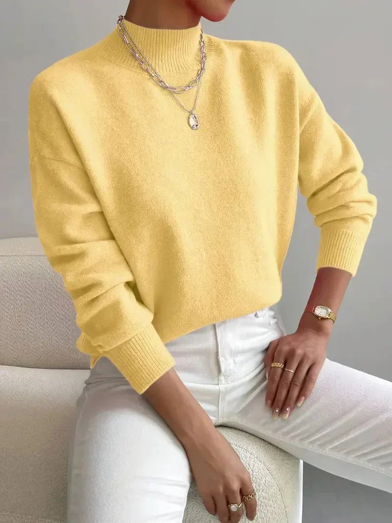 Ladies' Classic Crew Neck Long Sleeve Sweater
