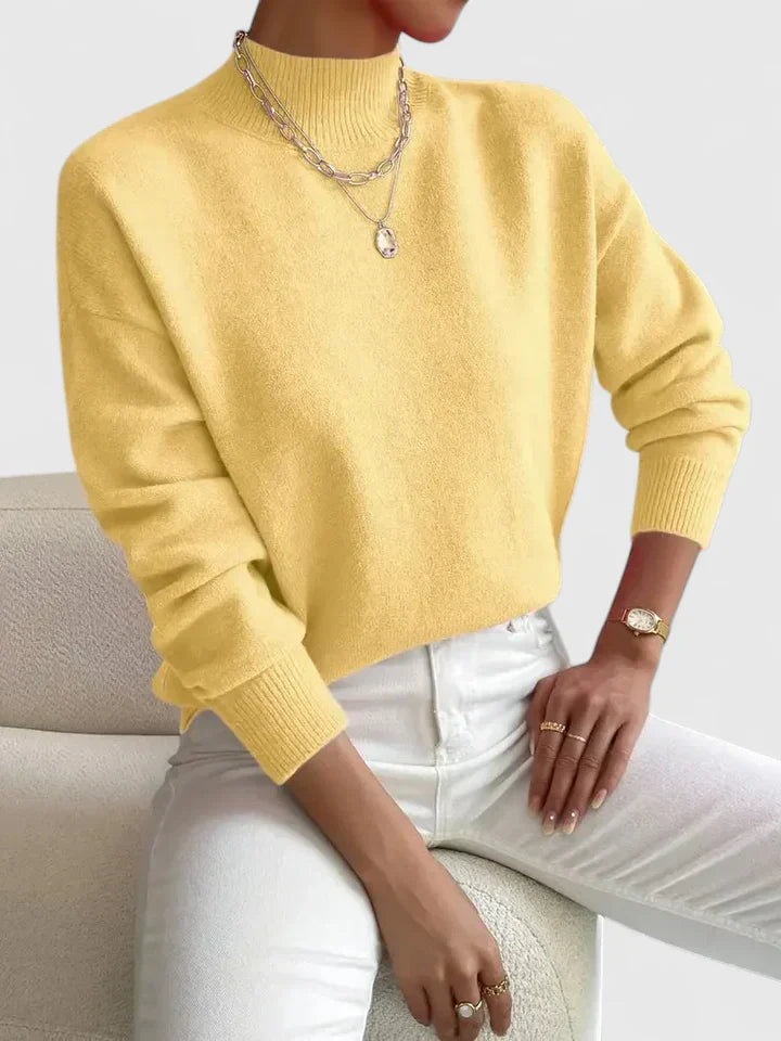 Chic Crew Neck Knit Sweater