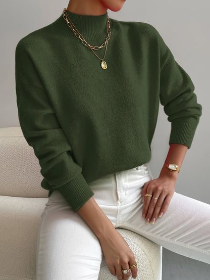 Ladies' Classic Crew Neck Long Sleeve Sweater