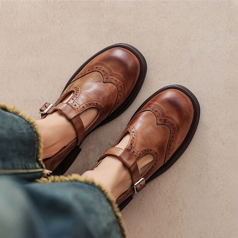 Elegant Mary Jane Shoes Made from Premium Leather - Nocini