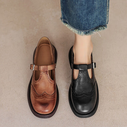 Elegant Mary Jane Shoes Made from Premium Leather