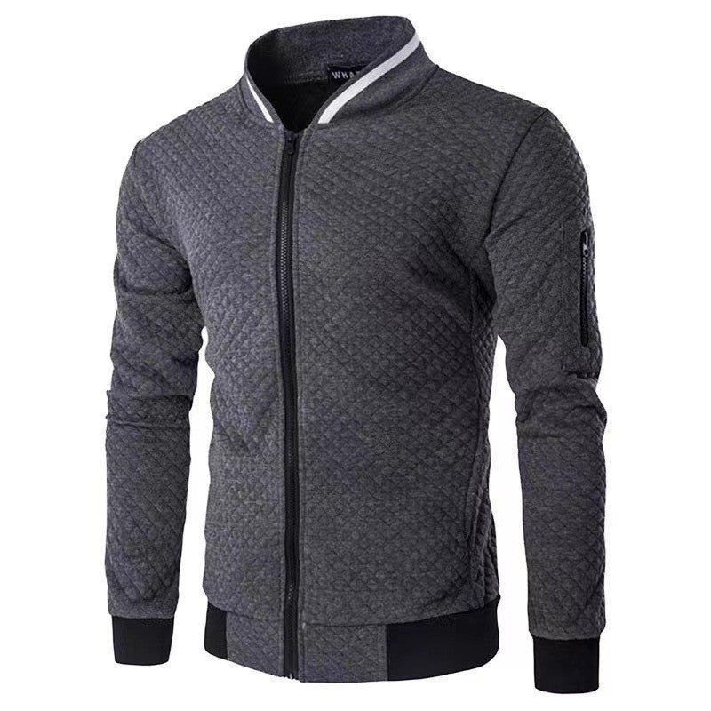 Mason - Men's Cozy Plaid Jacket Sweater - Pexav