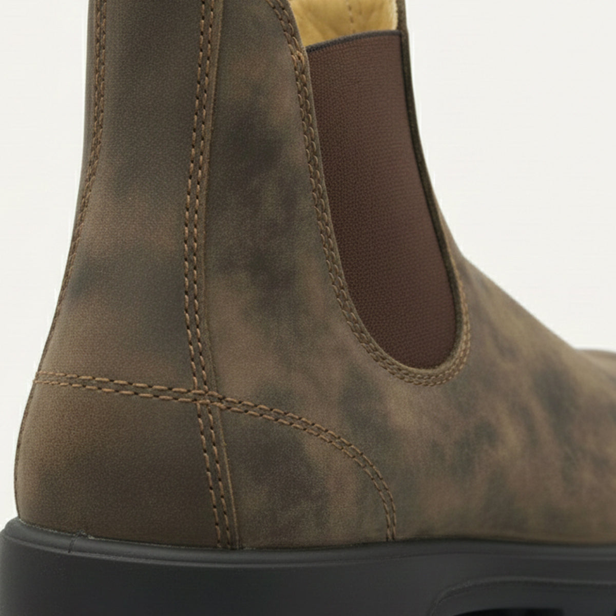 Classic Brown Leather Ankle Boots for Men