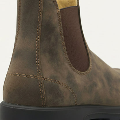 Classic Brown Leather Ankle Boots for Men
