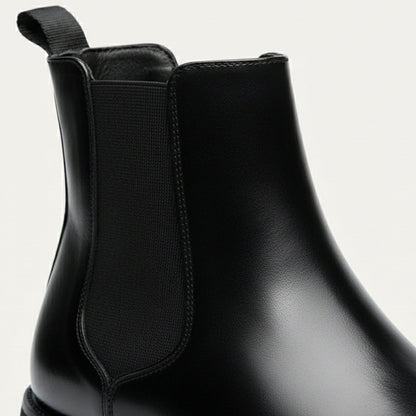 Brown Men's Traditional Ankle Slip On Leather Boots