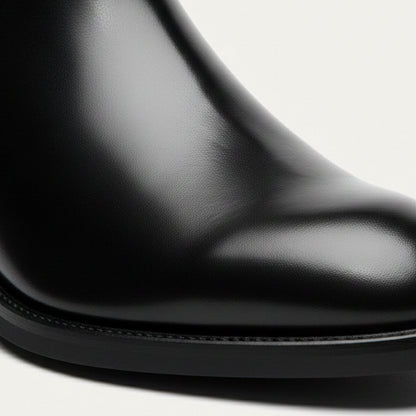 Brown Men's Traditional Ankle Slip On Leather Boots