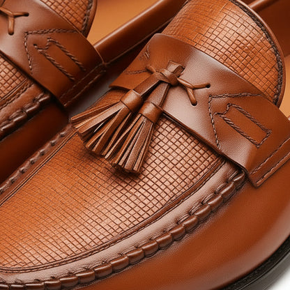 Classic Men's Leather Tassel Dress Shoes
