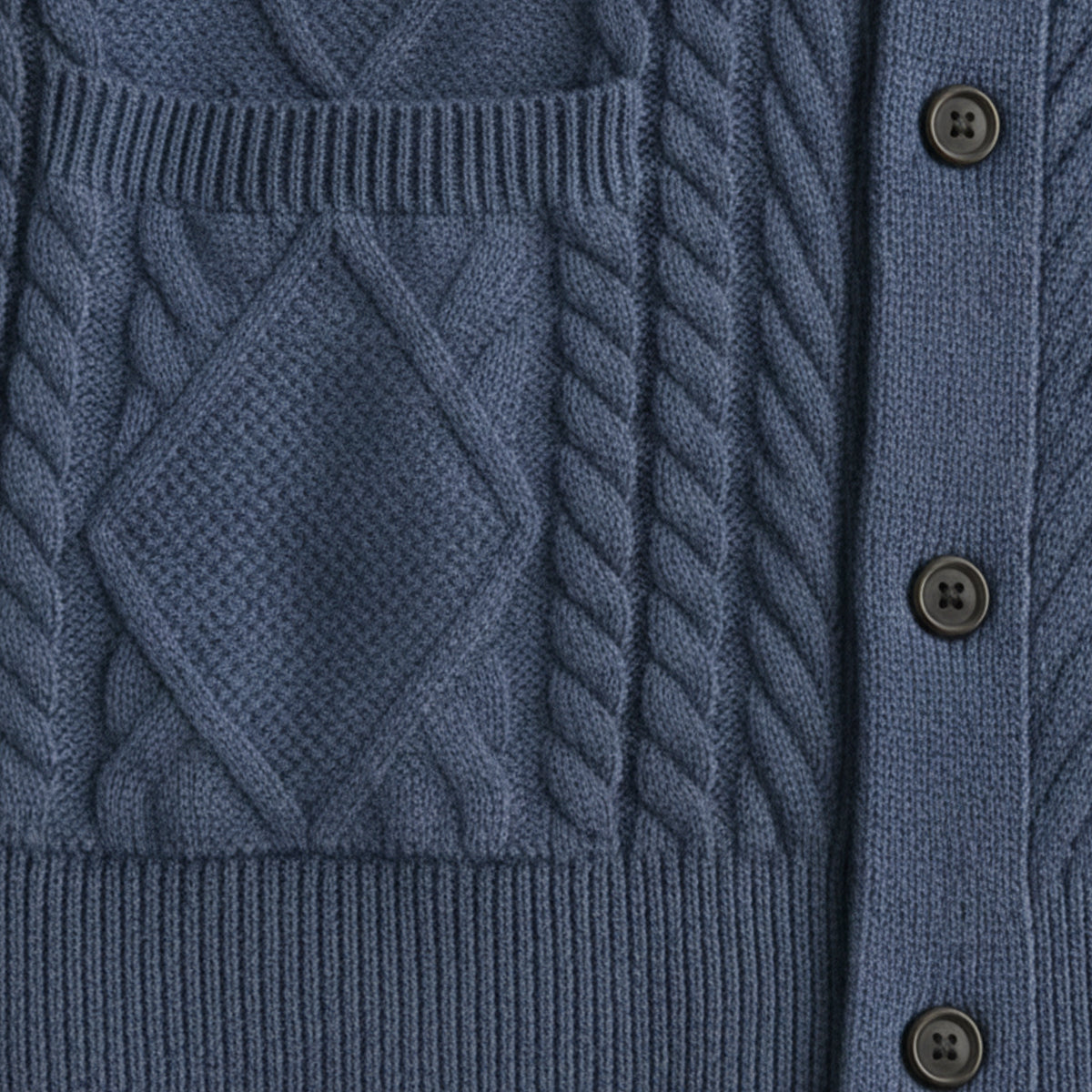 Premium Men's Soft Cashmere Button Sweater