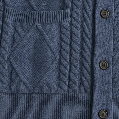 Premium Men's Soft Cashmere Button Sweater
