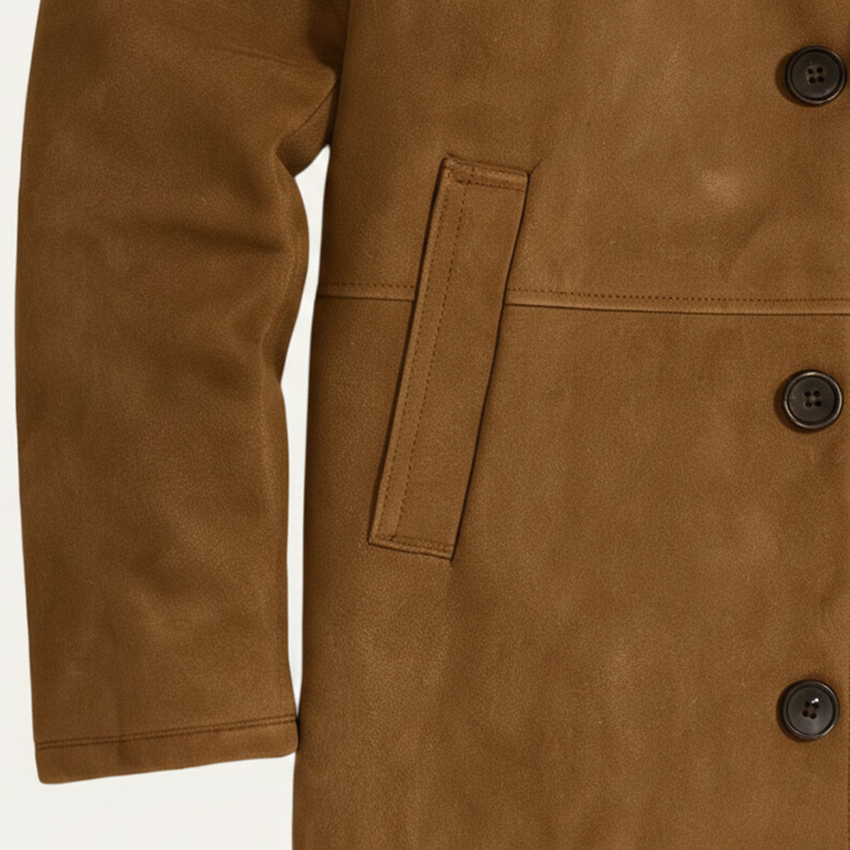 Warm Sheepskin Mens Classic Parka Coat
