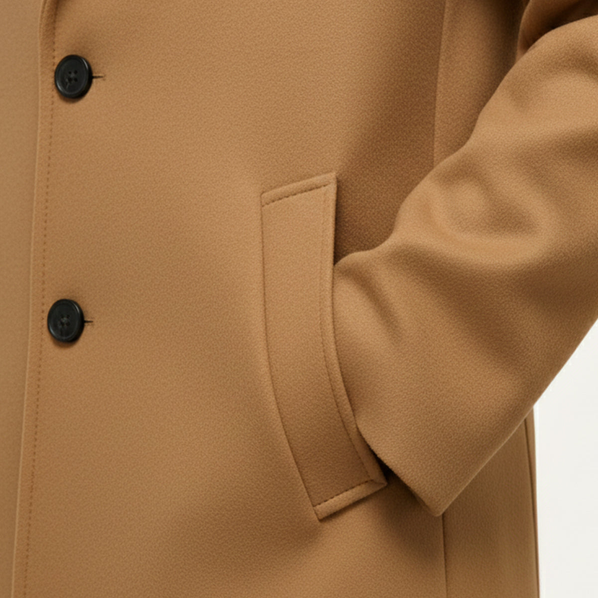 Warm Mens Traditional Wool Pea Coat