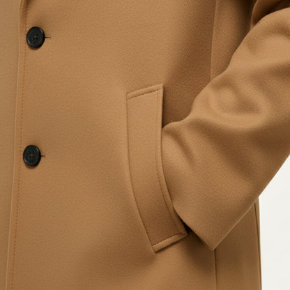 Warm Mens Traditional Wool Pea Coat