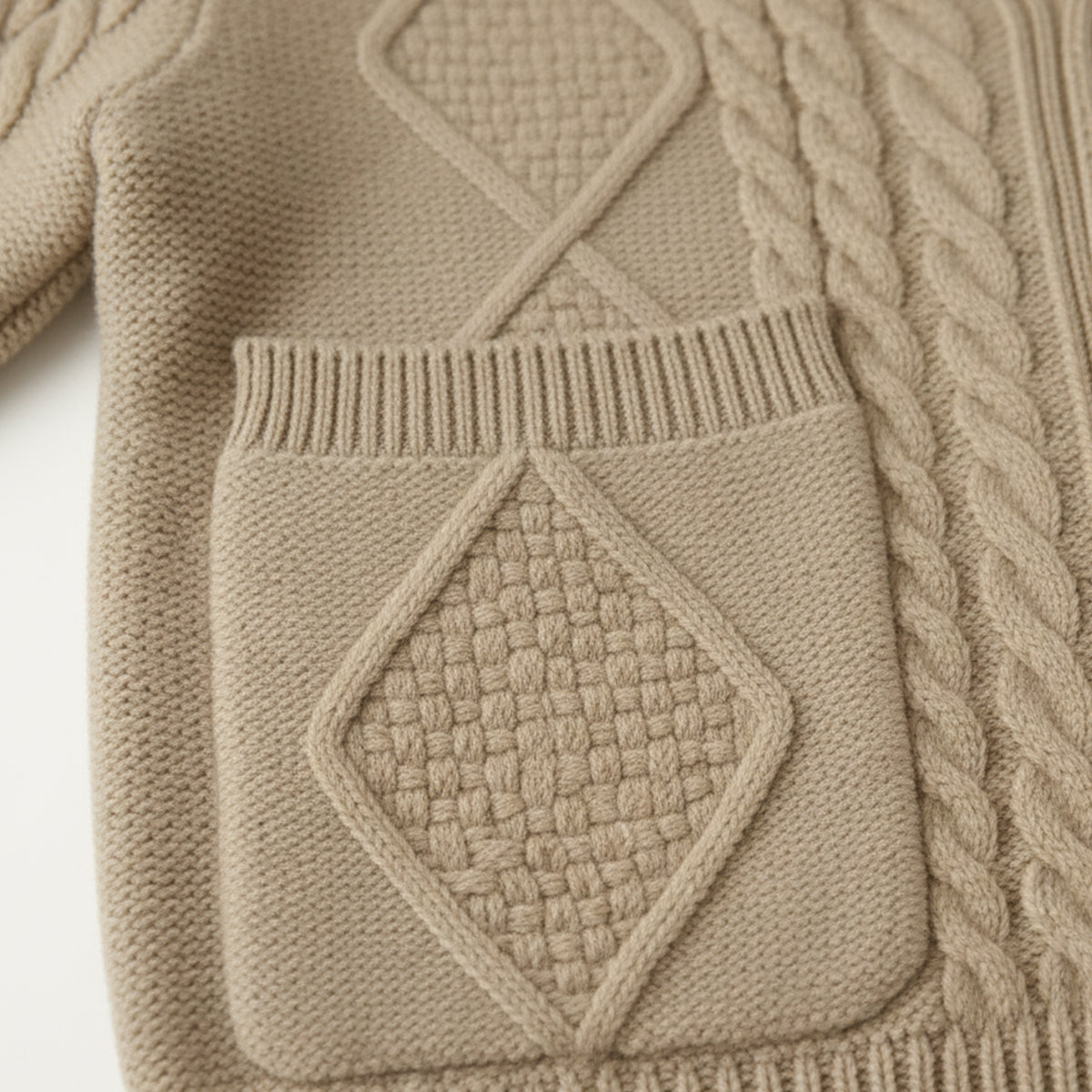 Luxurious Pure Cashmere Men's Cardigan Sweater
