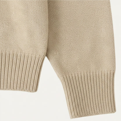 Luxury Men's Soft Knit Cashmere Polo Sweater