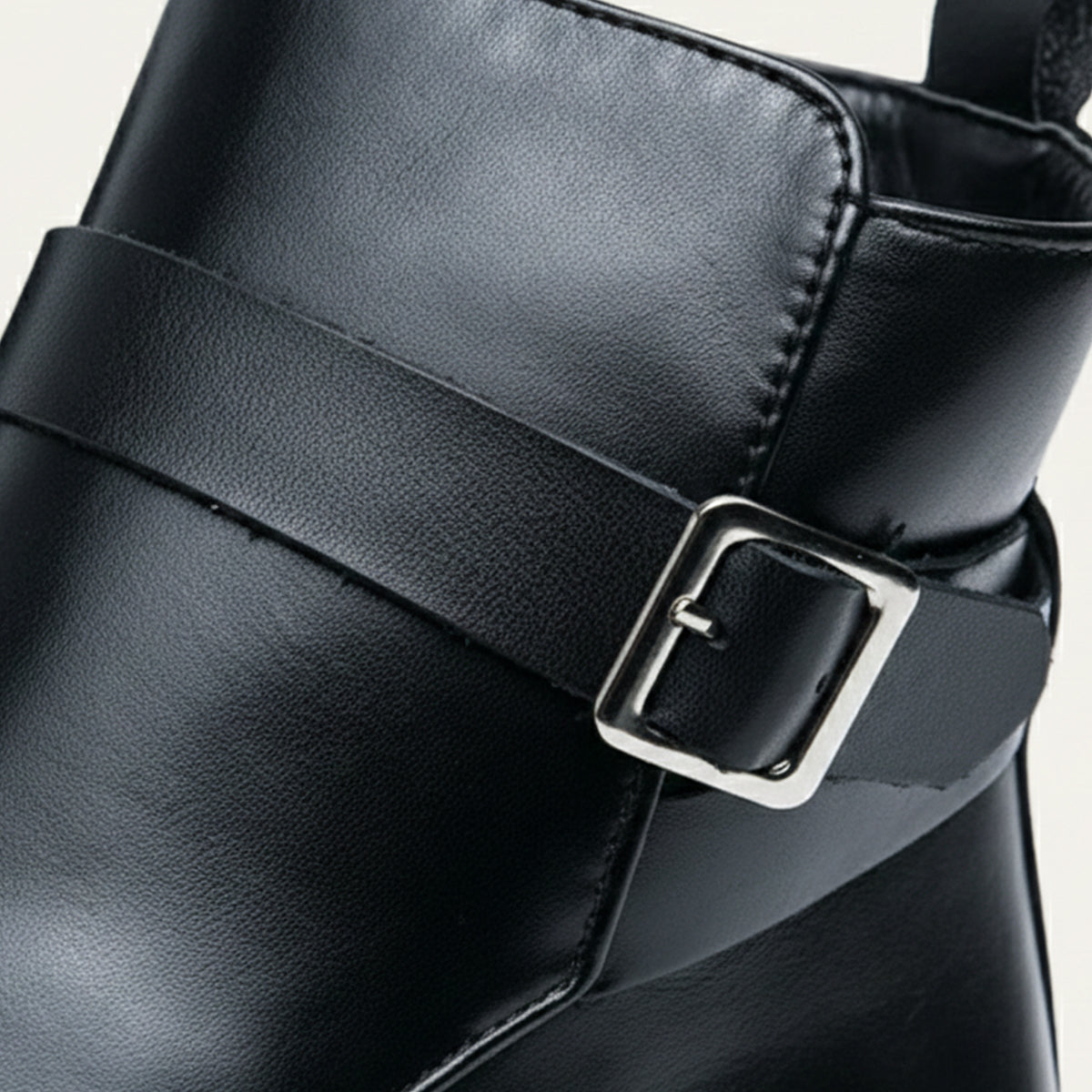 Men's Genuine Leather Side Zip Ankle Boots