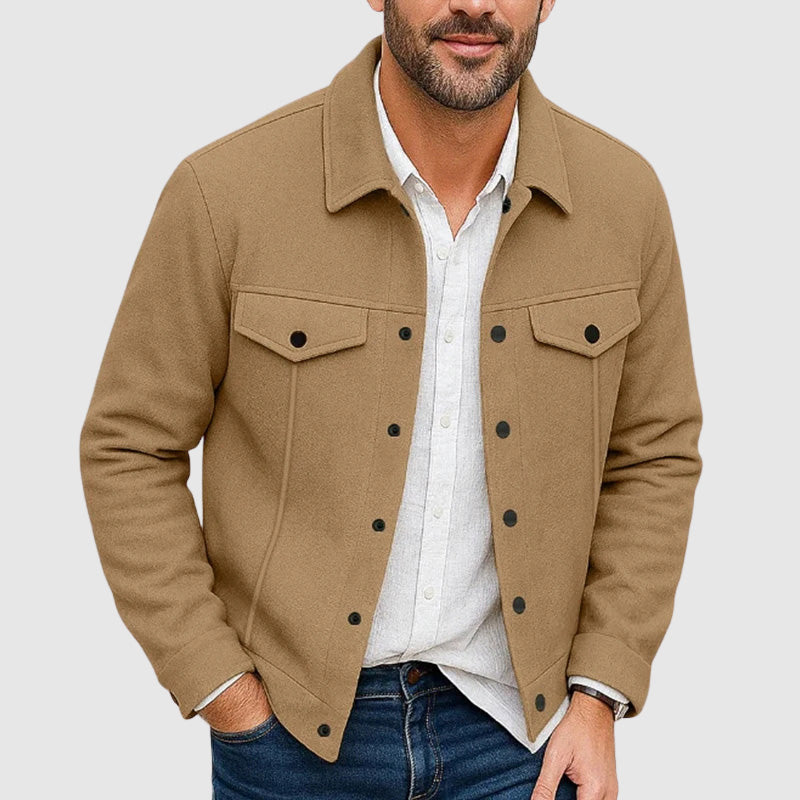 Image of Mathew | Men's Button-Down Shirt Jacket