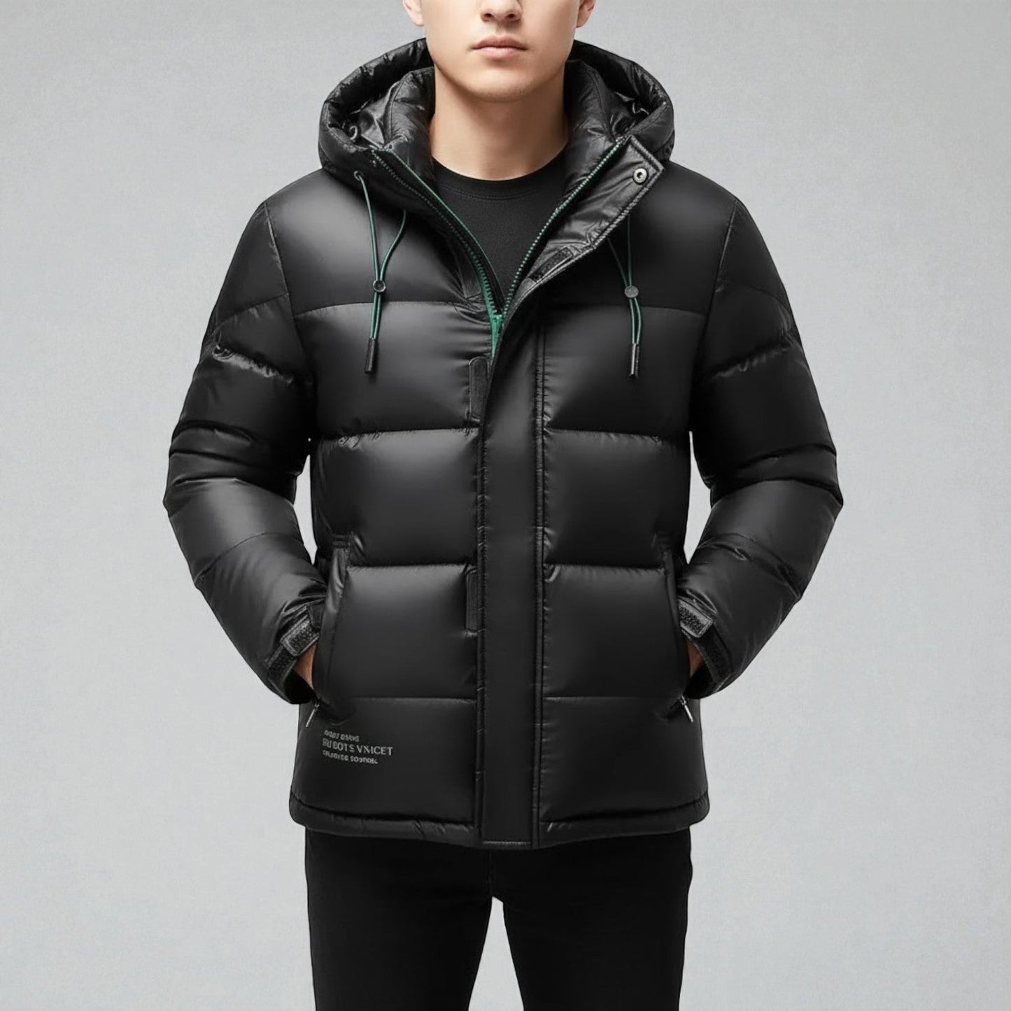 Warm Waterproof Hooded Puffer Coat - Nocini