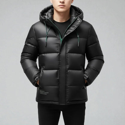 Warm Waterproof Hooded Puffer Coat - Nocini