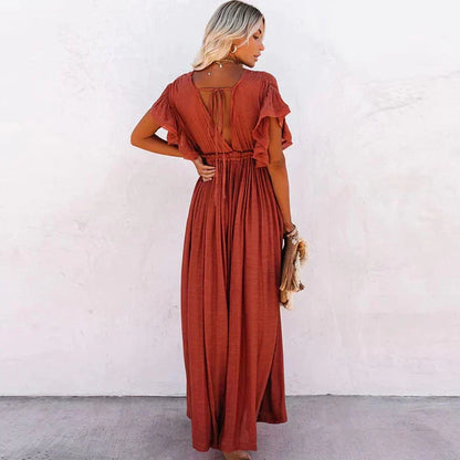 Maxi Beach Dress – Sienna-XS-Nora Luxe