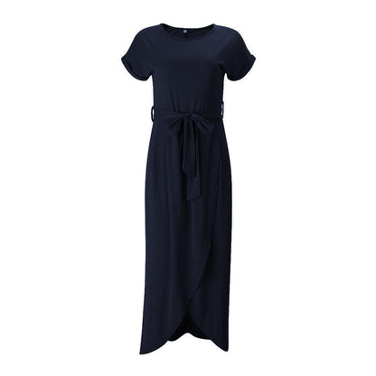 Maxi Dress with Split - Selene-Blue-S-The Livary