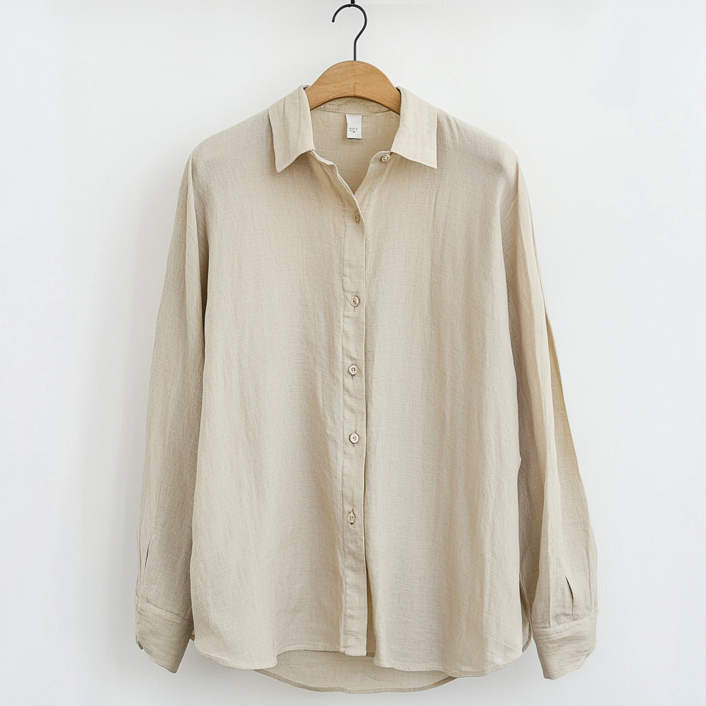 Comfortable Linen Men's Long Sleeve Casual Shirt - Nocini