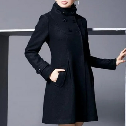 Medila - Trendy Women's Jacket with Side Pockets-Black-XS-Nora Luxe
