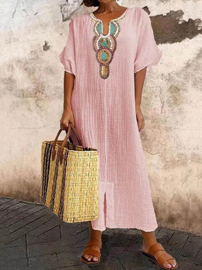 Image of Melinda | Women's V-Neck Maxi Dress