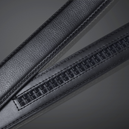Men's Belt with Automatic Buckle - SnapFit Belt-Black-Nora Luxe