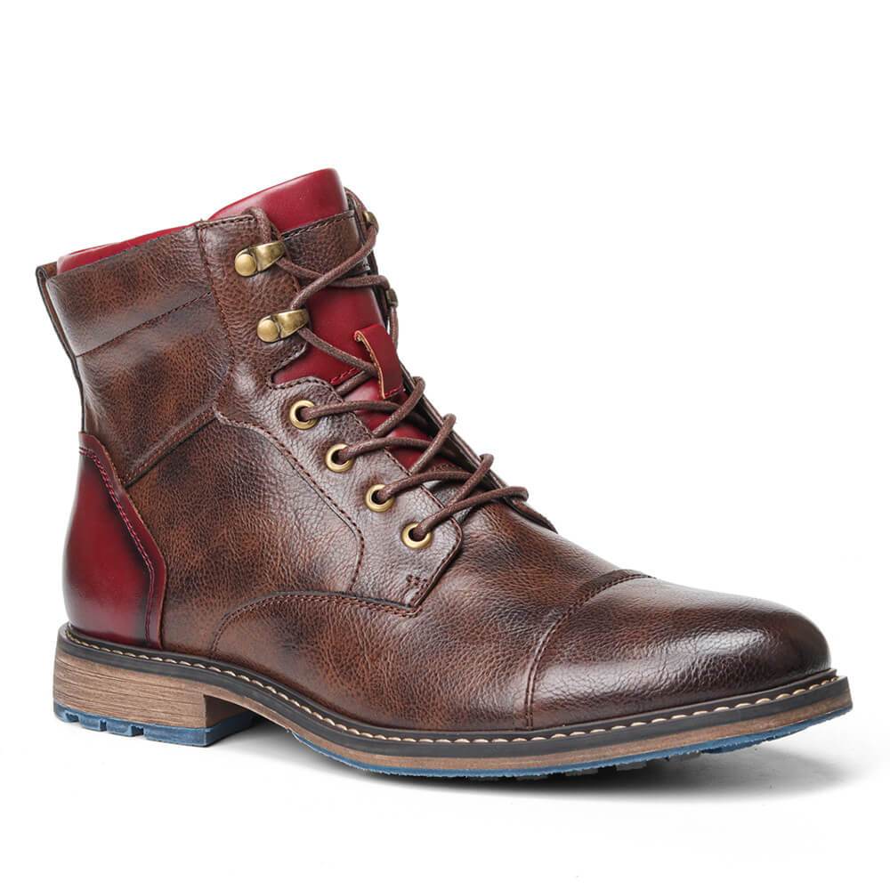 Classic Men's Ankle Boots with Lace-Up Closure