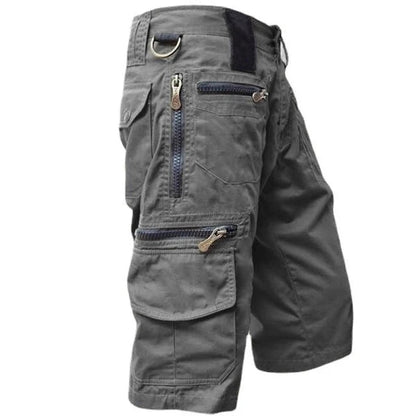Men's Cargo Shorts - TrailTrek-Grey-S-The Livary