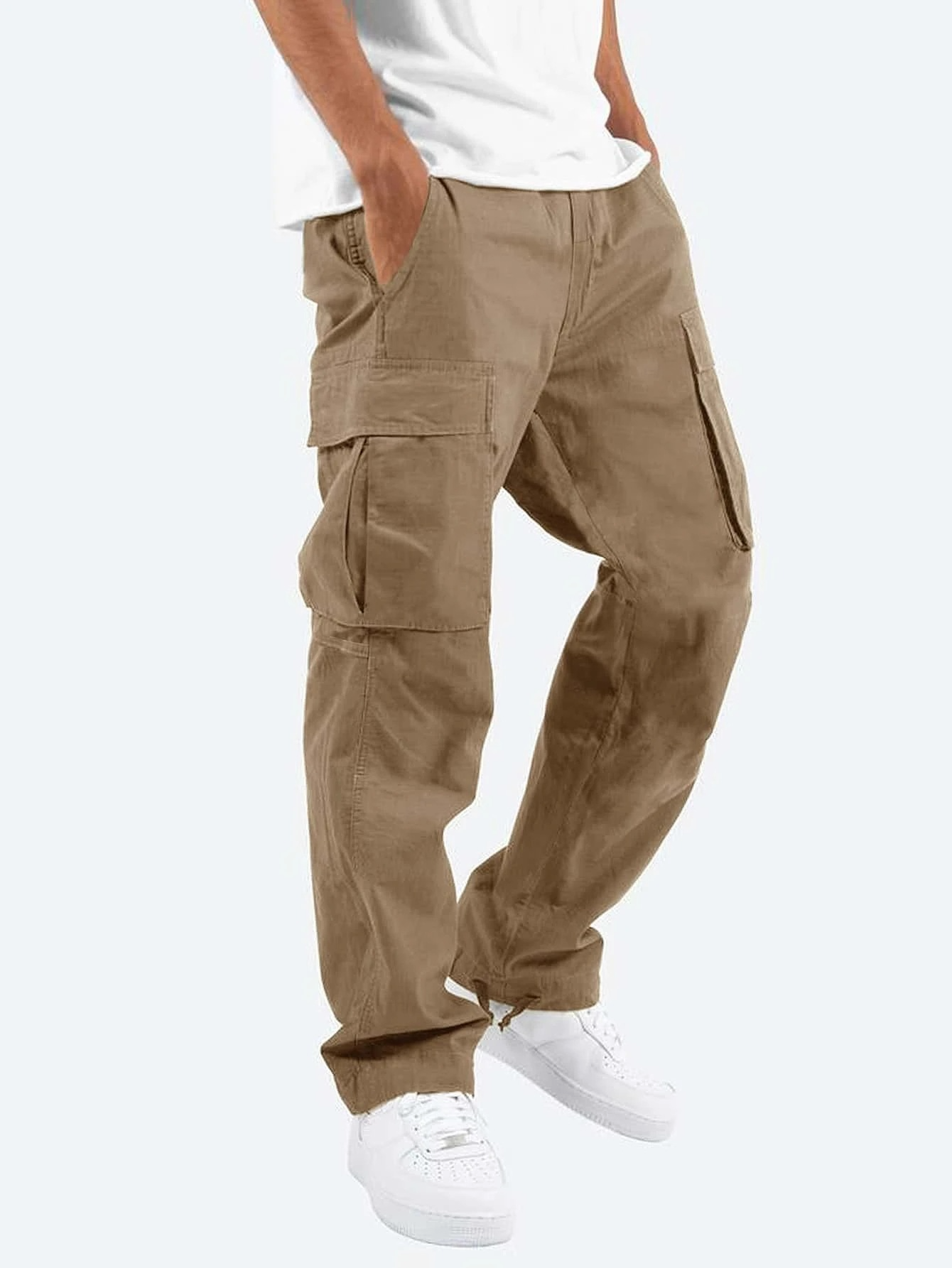 Practical Men's Work Pants with Extra Pockets