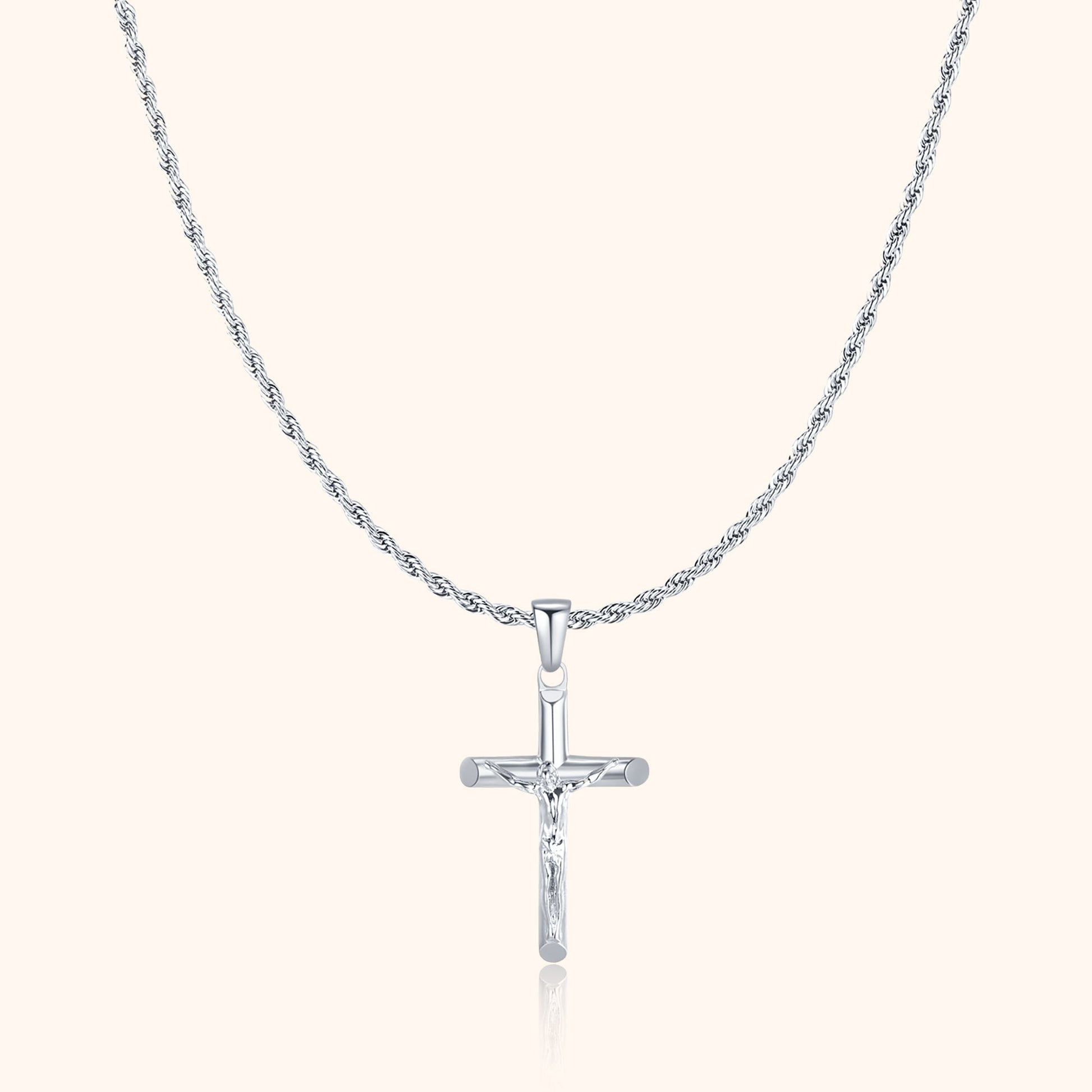 Men's Cross Pendant Necklace - Pexav