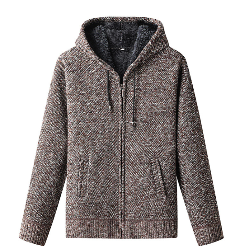 Cozy Men's Hooded Sweatshirt with Drawstring - Nocini