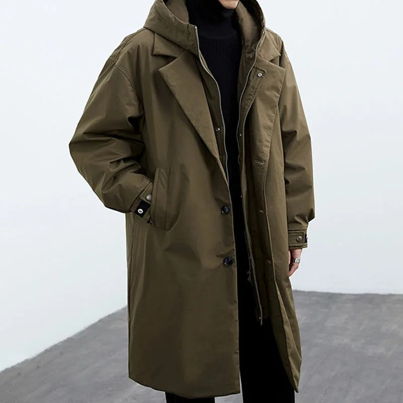 Warm Hooded Men's Parka Jacket - Nocini
