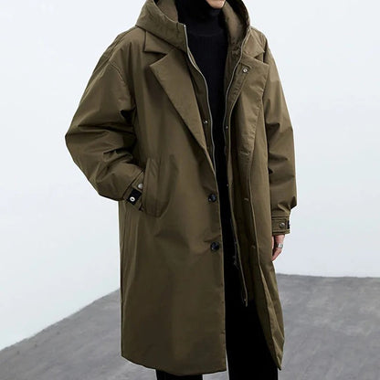 Warm Hooded Men's Parka Jacket - Nocini