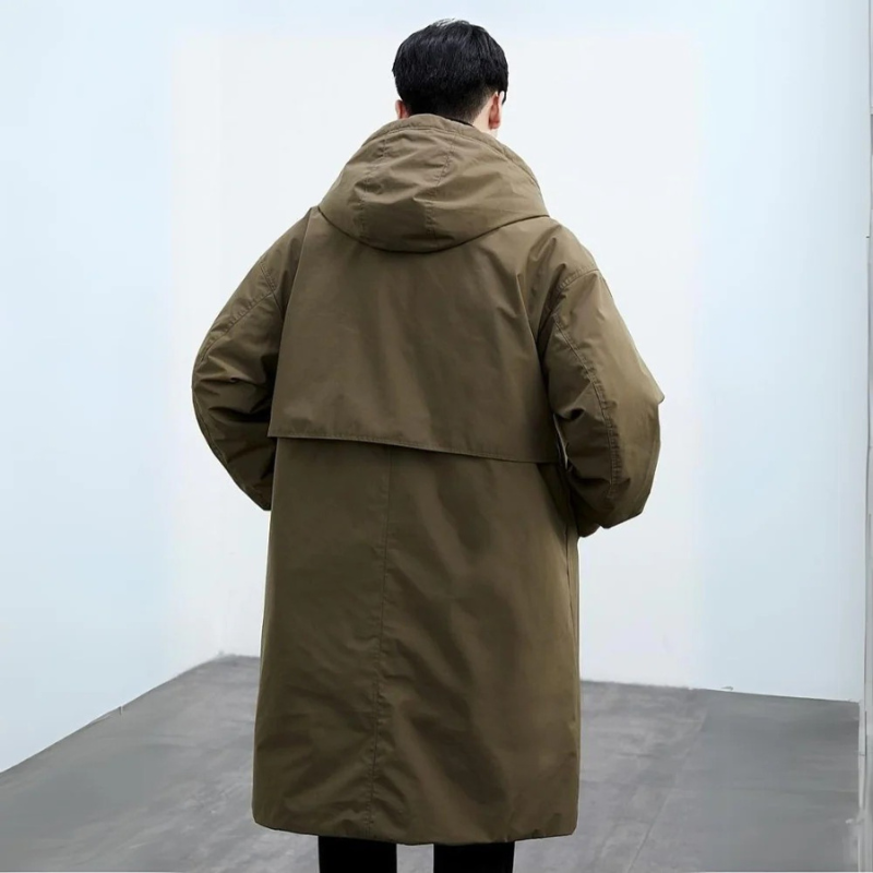 Warm Hooded Men's Parka Jacket