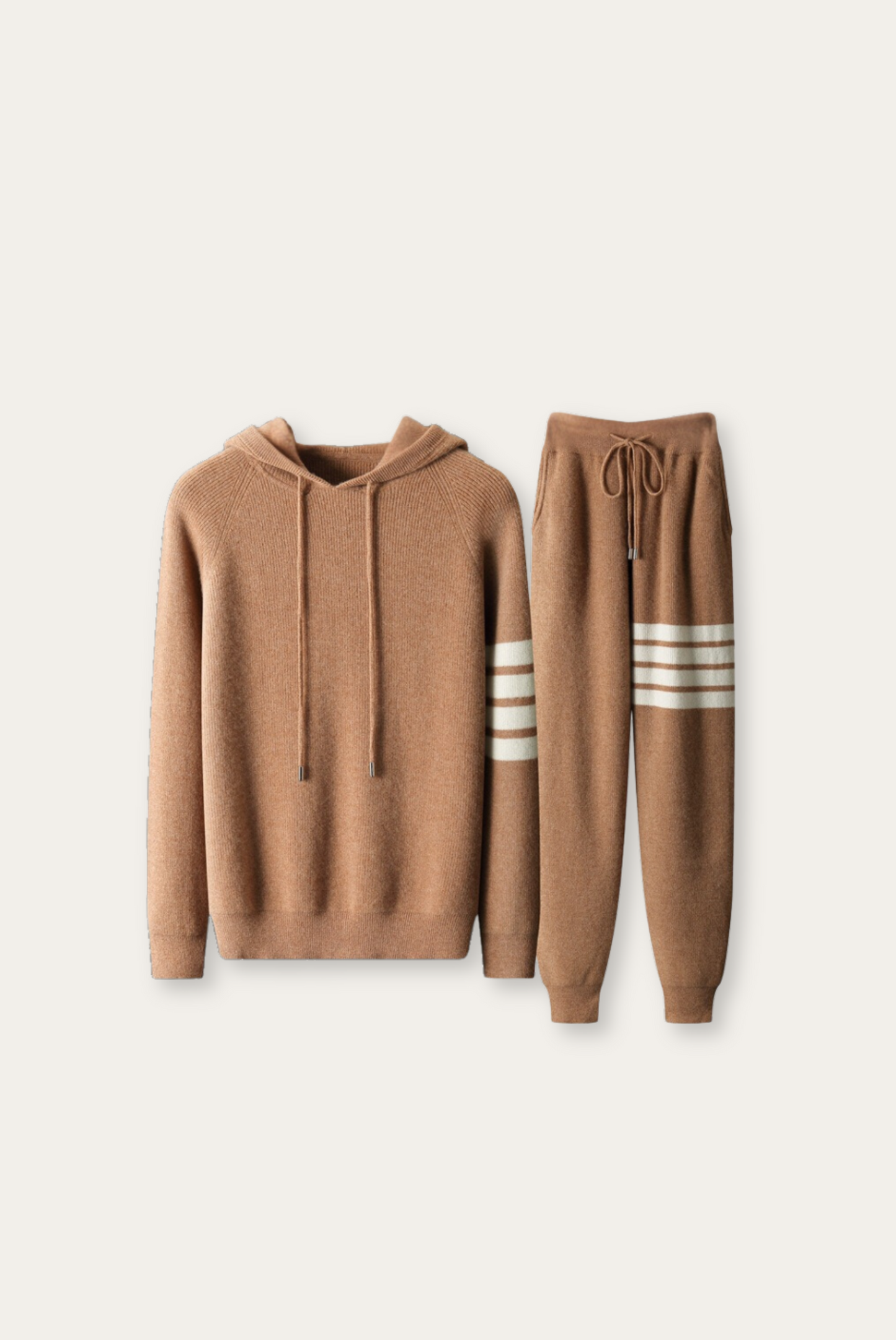 Soft Mens Wool Sweatpants Set - Pexav