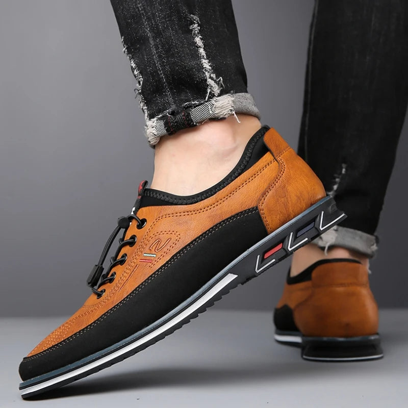Classic Leather Dress Shoes - Hudson - Pexav