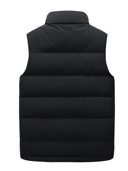 Men's Padded Bodywarmer | Water-Repellent | Stylish and Premium-Black-M-Nora Luxe