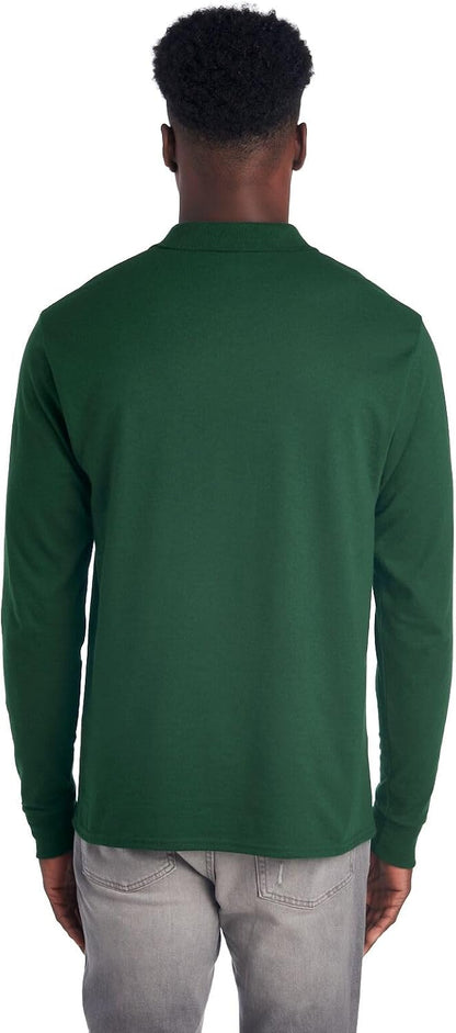 Men's Polo with Long Sleeves - Mark-Black-S-Nora Luxe