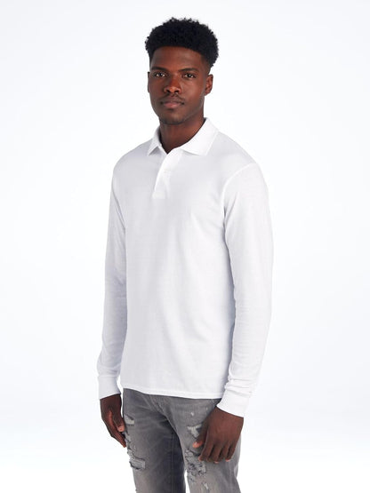Men's Polo with Long Sleeves - Mark-Black-S-Nora Luxe
