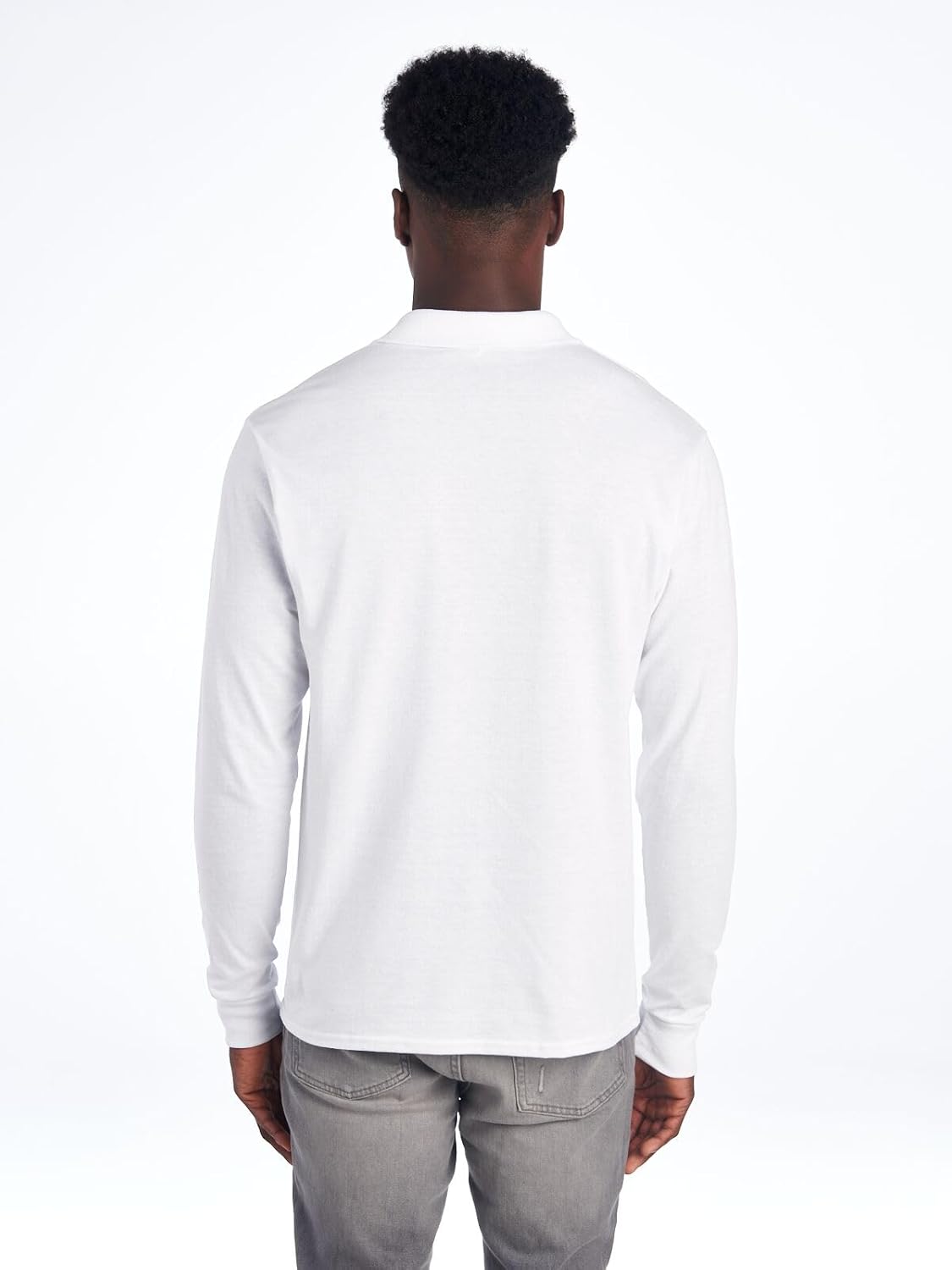 Men's Polo with Long Sleeves - Mark-Black-S-Nora Luxe