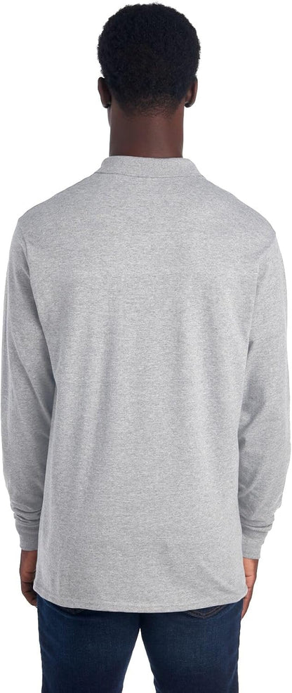 Men's Polo with Long Sleeves - Mark-Black-S-Nora Luxe