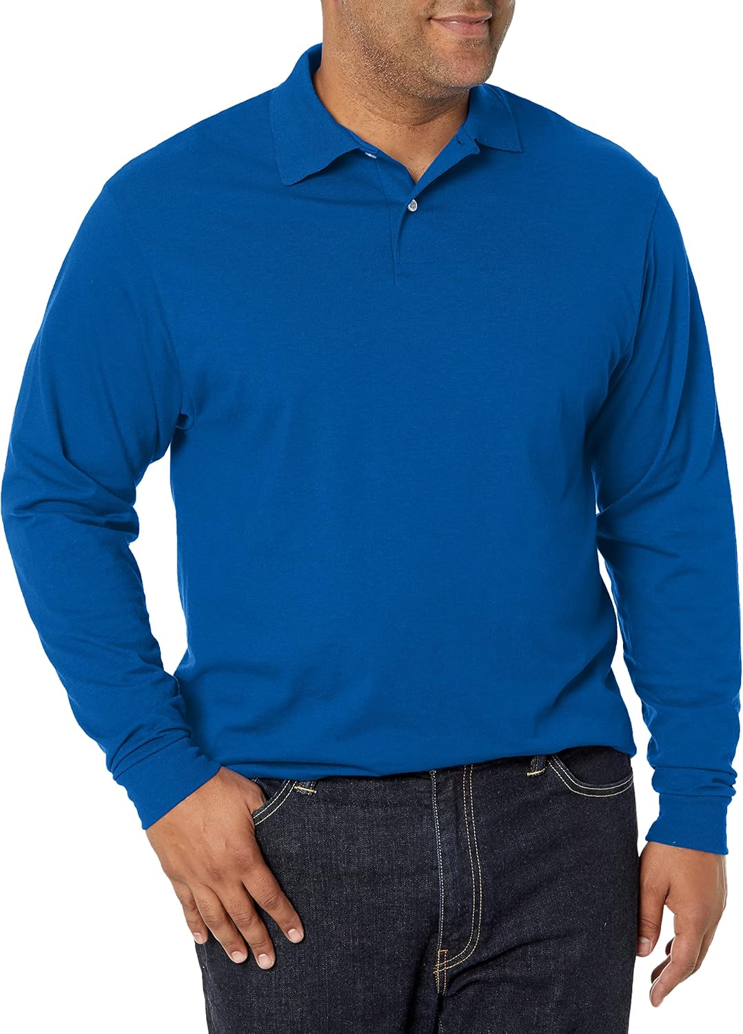 Classic Men's Long Sleeve Polo Shirt - Pexav