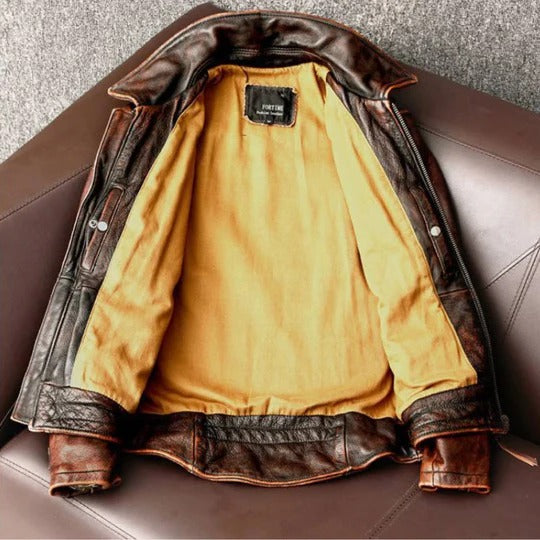 Classic Vintage Leather Jacket