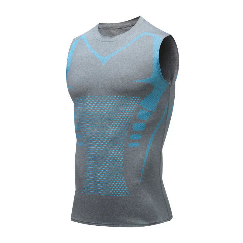 Men's Shaping Vest - PowerVest Vita-Gray-S-Nora Luxe