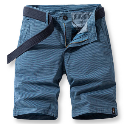 Relaxed Fit Mens Shorts with Elastic Waistband - Pexav