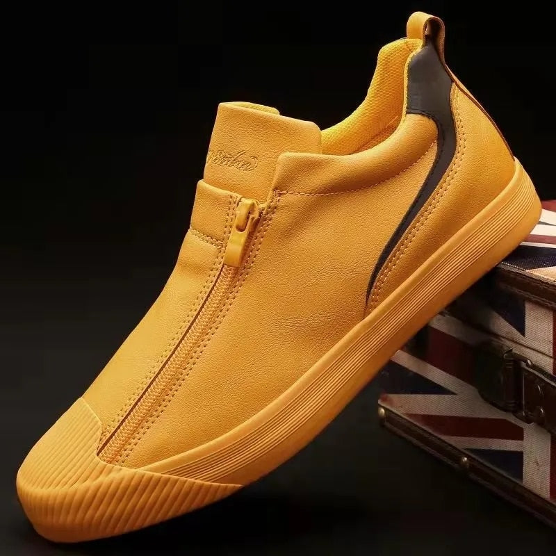 Men's Zip Up Comfortable Shoes - Pexav